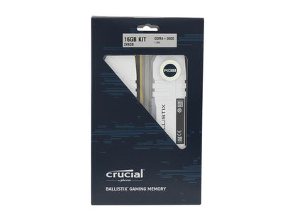 Crucial Ballistix RGB 16GB (2 x 8GB) 288-Pin DDR4 SDRAM DDR4 3000 (PC4 24000) Desktop Memory Model BL2K8G30C15U4WL