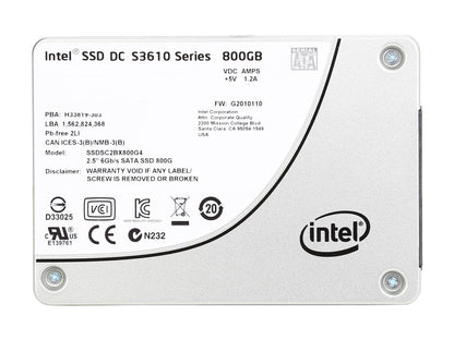 Intel DC S3610 SSDSC2BX800G401 2.5" 800GB SATA III MLC Business Solid State Drive