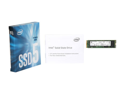Intel 545s M.2 2280 256GB SATA III 64-Layer 3D NAND TLC Internal Solid State Drive (SSD) SSDSCKKW256G8X1
