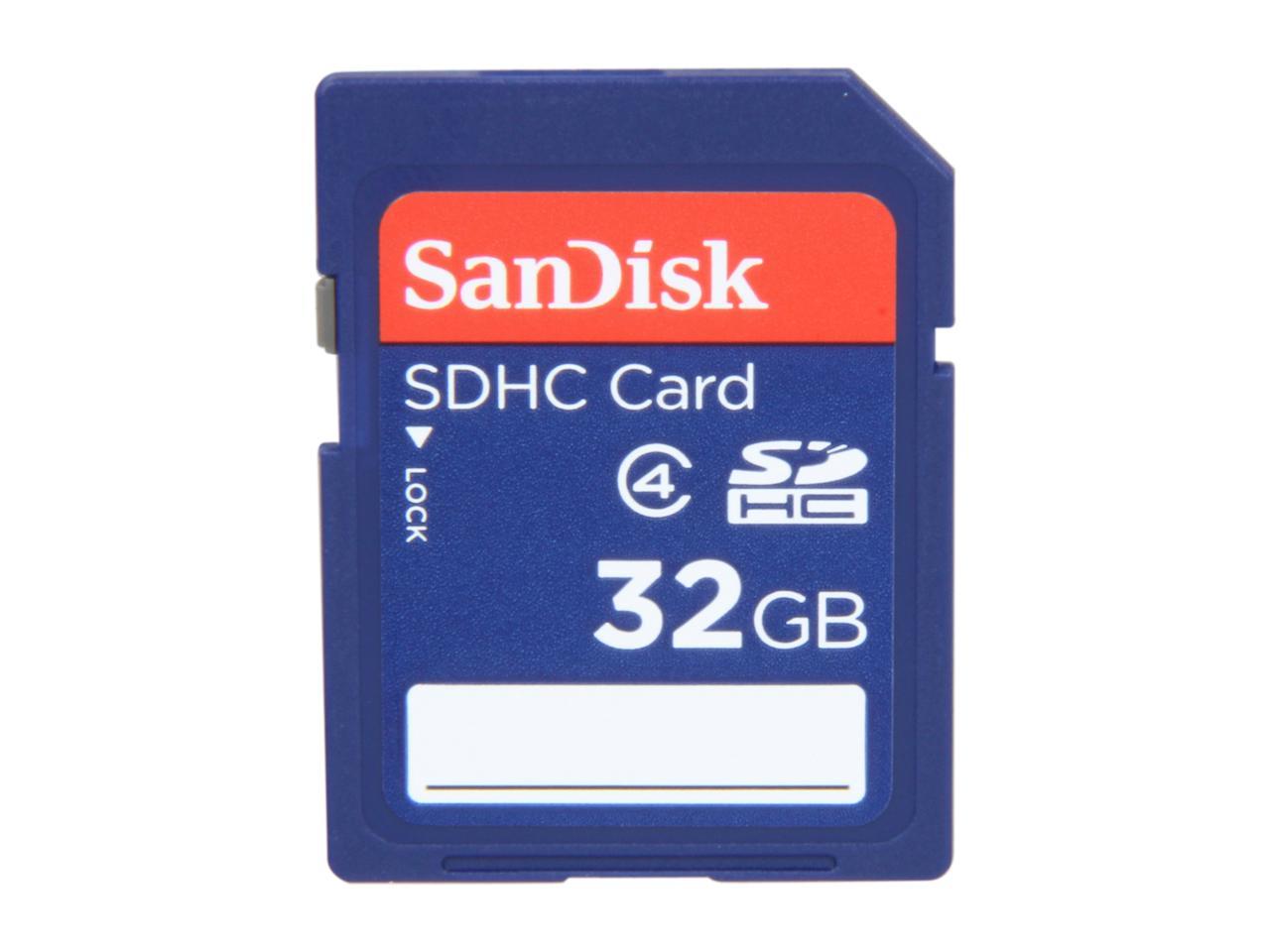 SanDisk 32GB SDHC Memory Card Class 4 (SDSDB-032G-B35)