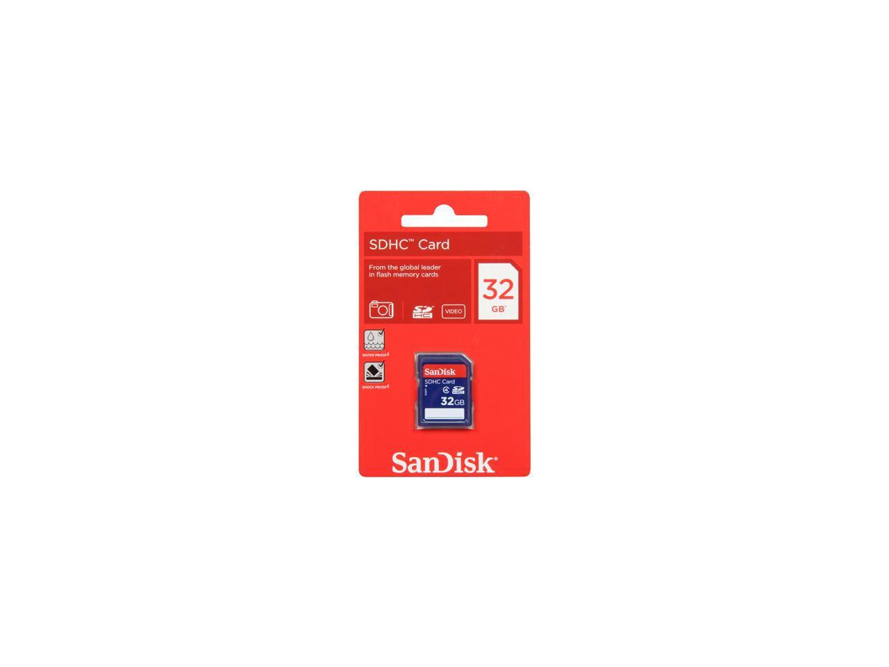 SanDisk 32GB SDHC Memory Card Class 4 (SDSDB-032G-B35)