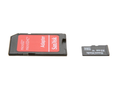 SanDisk 32GB microSDHC Flash Card w/ Adapter Model SDSDQM-032G-B35A