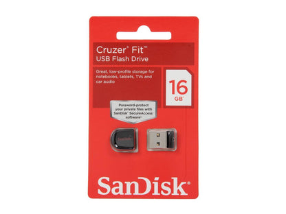 SanDisk Cruzer Fit 16GB USB 2.0 Flash Drive Model SDCZ33-016G-B35