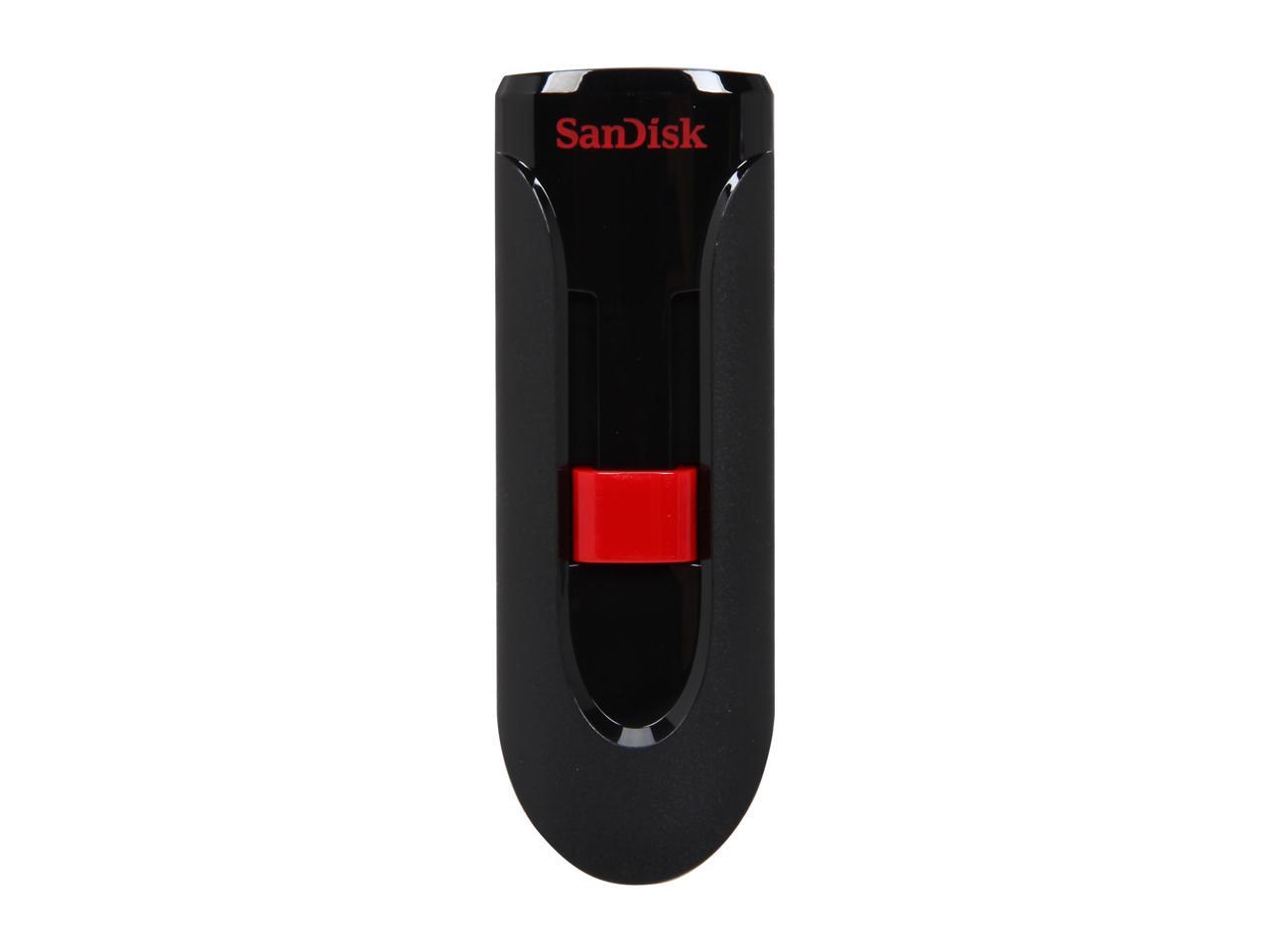 SanDisk Cruzer Glide 16 GB USB 2.0 Flash Drive - Black, Red