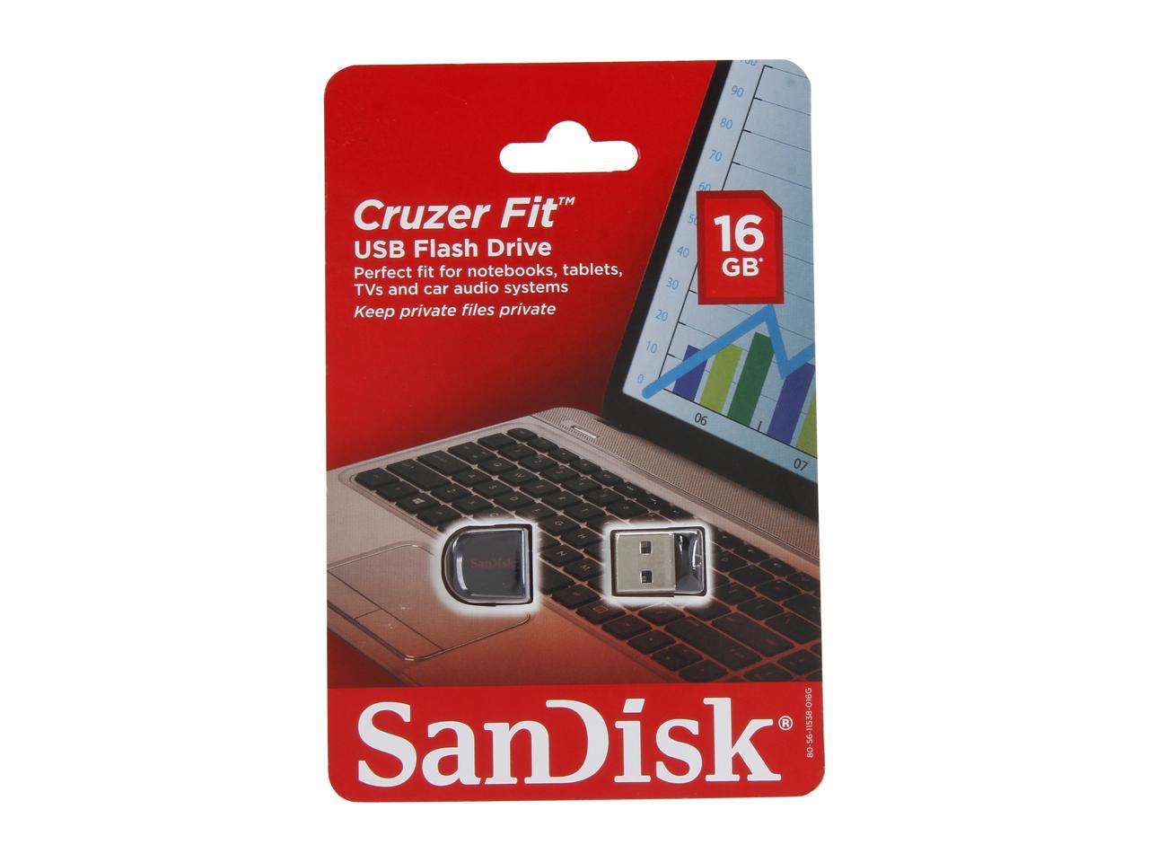 SanDisk Cruzer Fit 16 GB USB Flash Drive