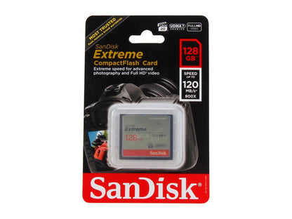 SanDisk 128GB Compact Flash (CF) Memory Card Model SDCFXS-128G-A46