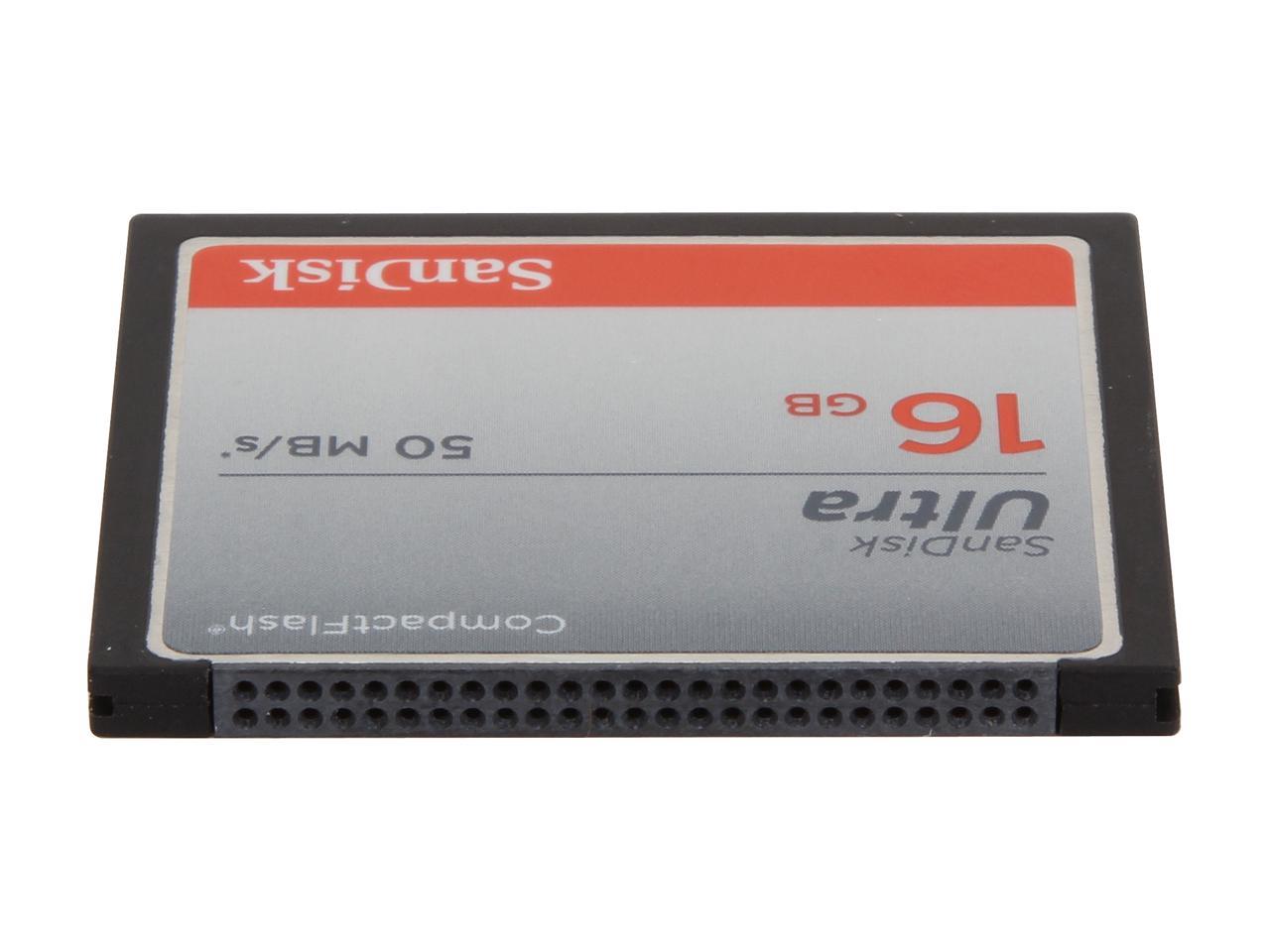 SanDisk Ultra 16GB Compact Flash (CF) Flash Card Model SDCFHS-016G-A46