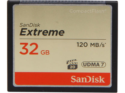 SanDisk 32GB Compact Flash (CF) Flash Card Model SDCFXS-032G-A46