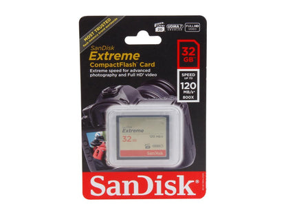 SanDisk 32GB Compact Flash (CF) Flash Card Model SDCFXS-032G-A46