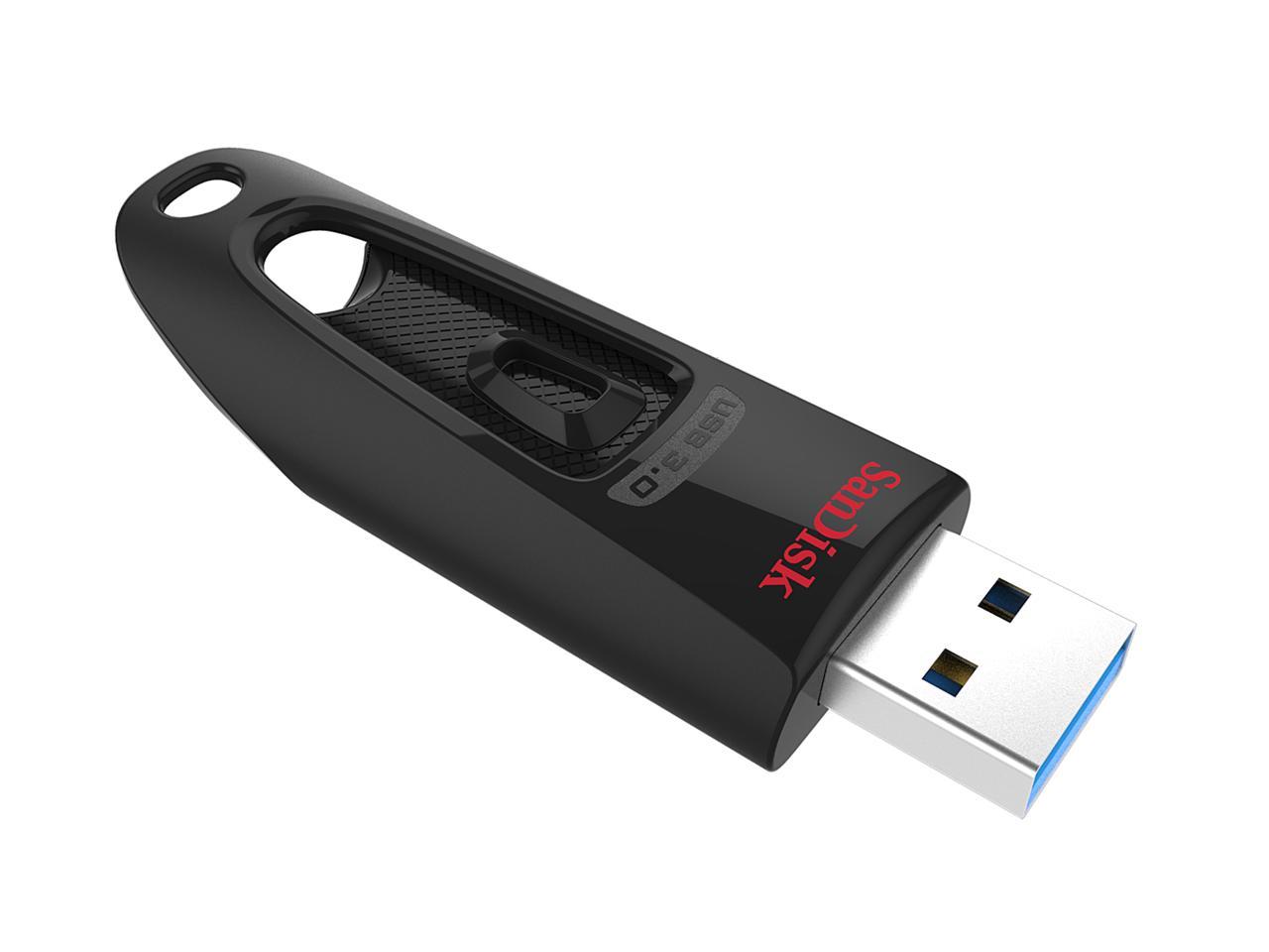 SanDisk 64GB Ultra CZ48 USB 3.0 Flash Drive, Speed Up to 100MB/s (SDCZ48-064G-UAM46)