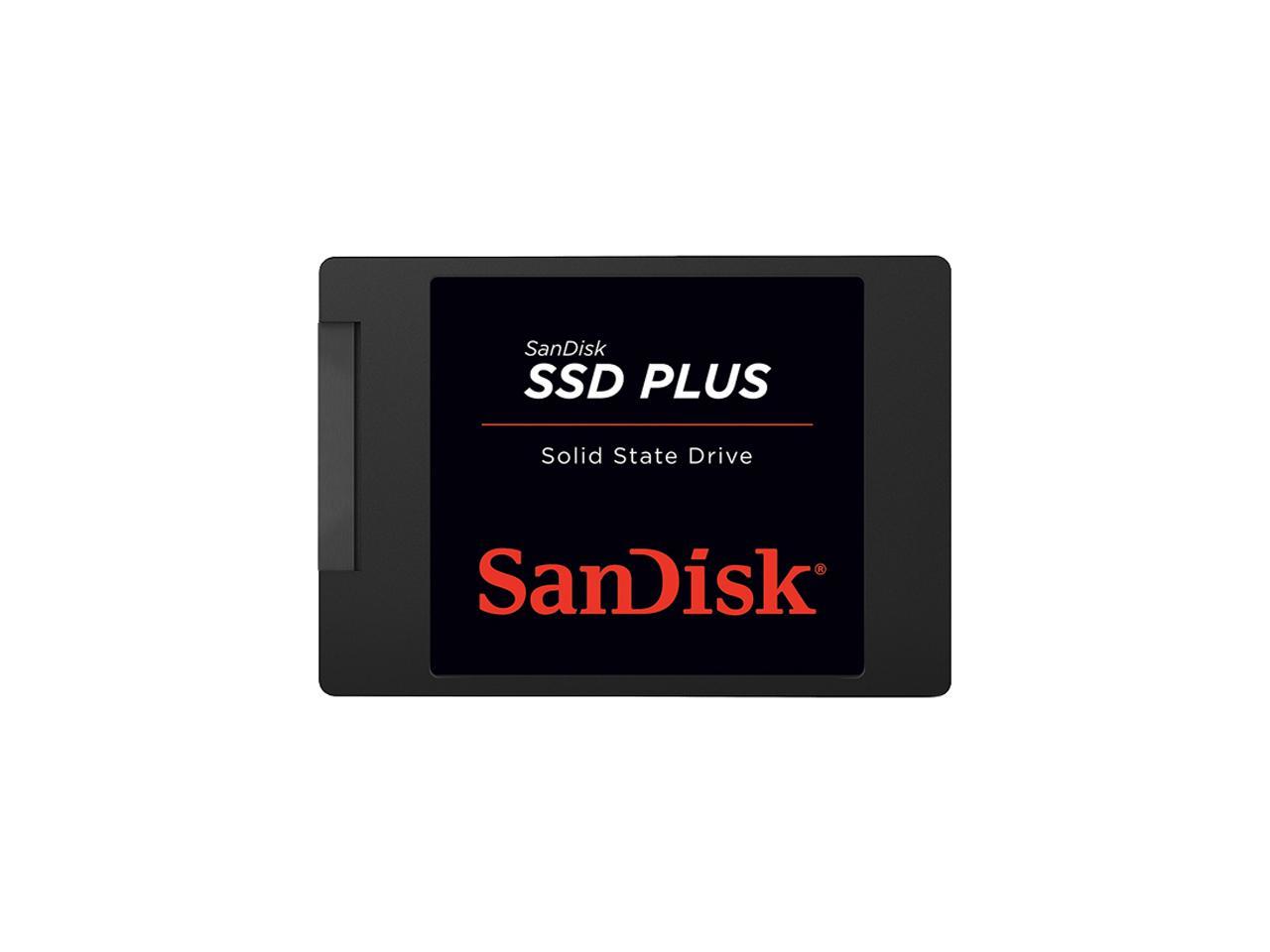 SanDisk SSD Plus 480GB Internal SSD - SATA III 6Gb/s, 2.5"/7mm - SDSSDA-480G-G26