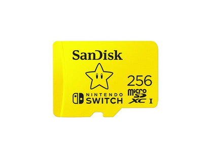 SanDisk 256GB microSDXC Flash Card for Nintendo Switch Model SDSQXAO-256G-GNCZN