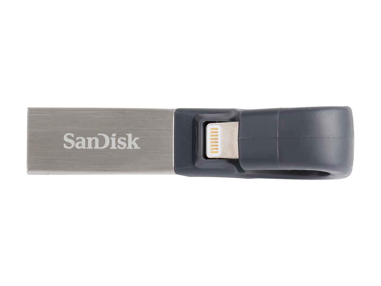 SanDisk 64GB iXpand Flash Drive for iPhone and iPad (SDIX30N-064G-GN6NN)