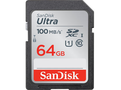 SanDisk 64GB Ultra SDXC UHS-I/Class 10 Memory Card, Speed Up to100MB/s (SDSDUNR-064G-GN6IN)