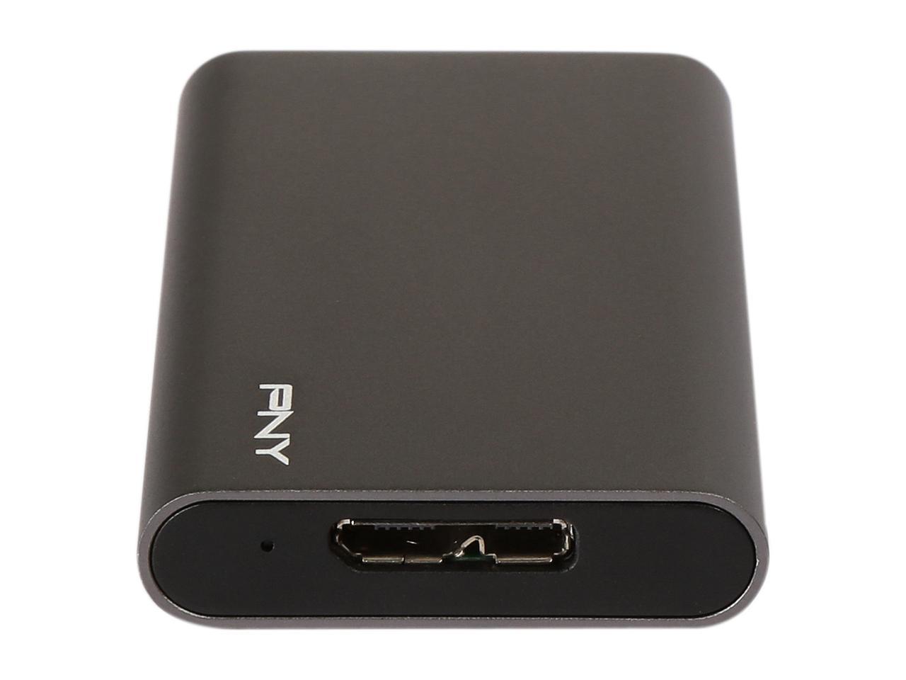 PNY ELITE 240GB USB 3.0 Portable Solid State Drive (SSD) - (PSD1CS1050-240-FFS)