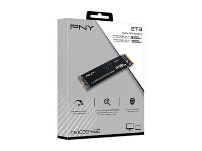 PNY CS1030 M.2 2280 2TB PCI-Express 3.0 x4, NVMe 1.3 3D NAND Internal Solid State Drive (SSD) M280CS1030-2TB-RB