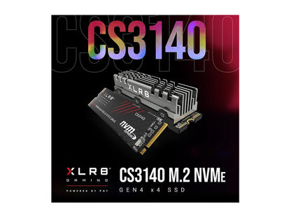 PNY XLR8 CS3140 M.2 2280 2TB PCI-Express 4.0 x4, NVMe 1.4 3D NAND Internal Solid State Drive (SSD) M280CS3140-2TB-RB