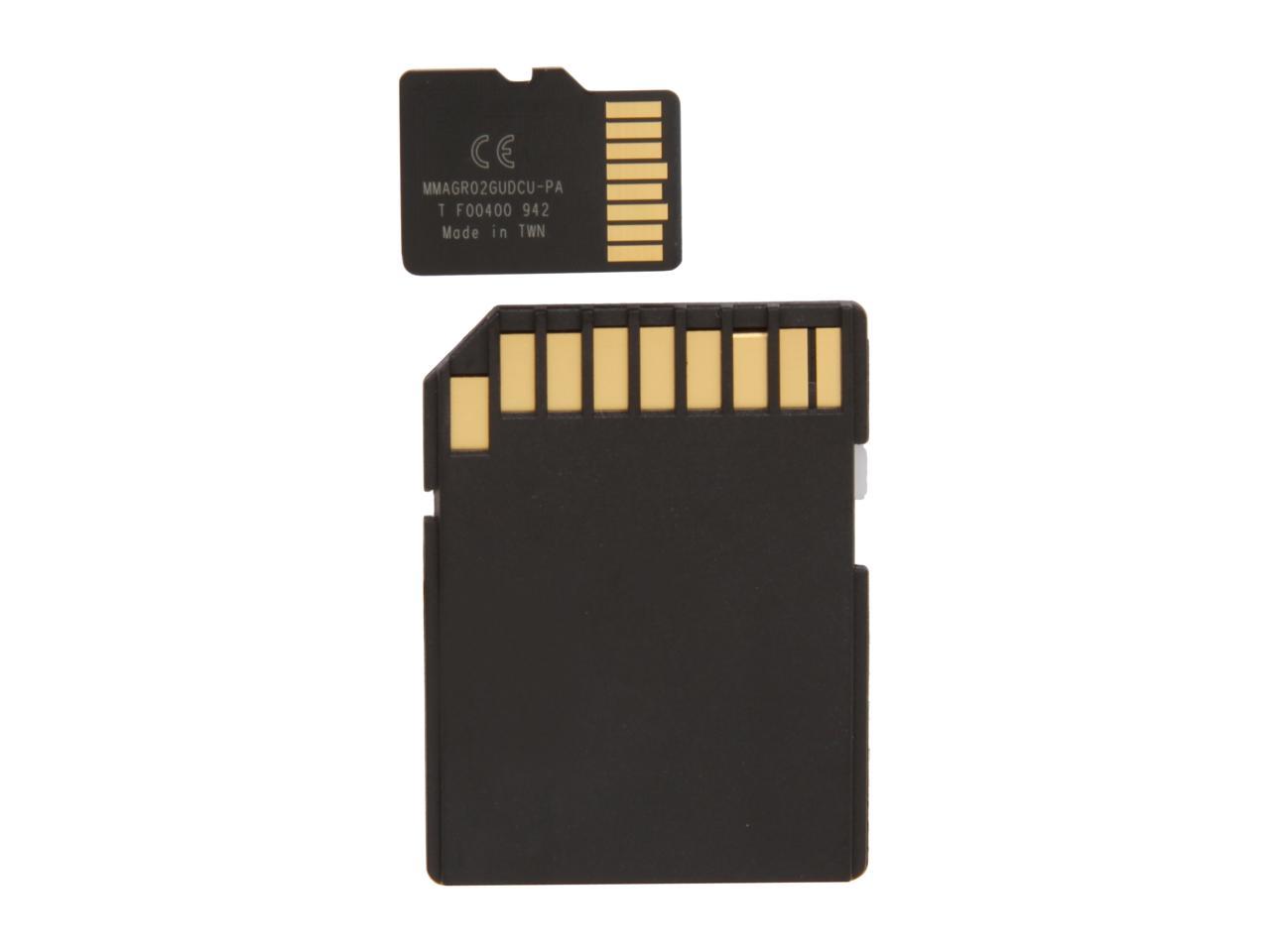 Transcend 2GB MicroSD Flash Card Model TS2GUSD