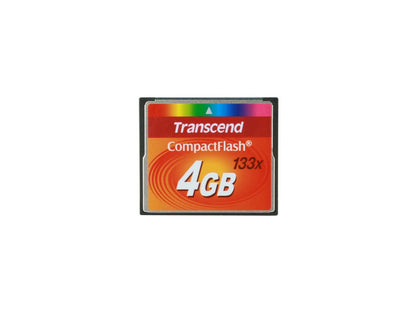 Transcend 4GB Compact Flash (CF) Flash Card Model TS4GCF133