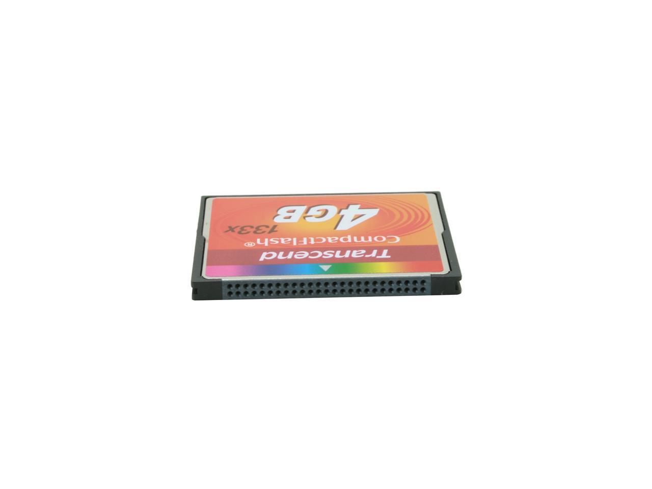 Transcend 4GB Compact Flash (CF) Flash Card Model TS4GCF133