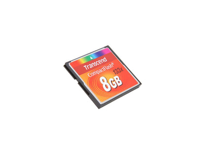 Transcend 8GB Compact Flash (CF) Flash Card Model TS8GCF133
