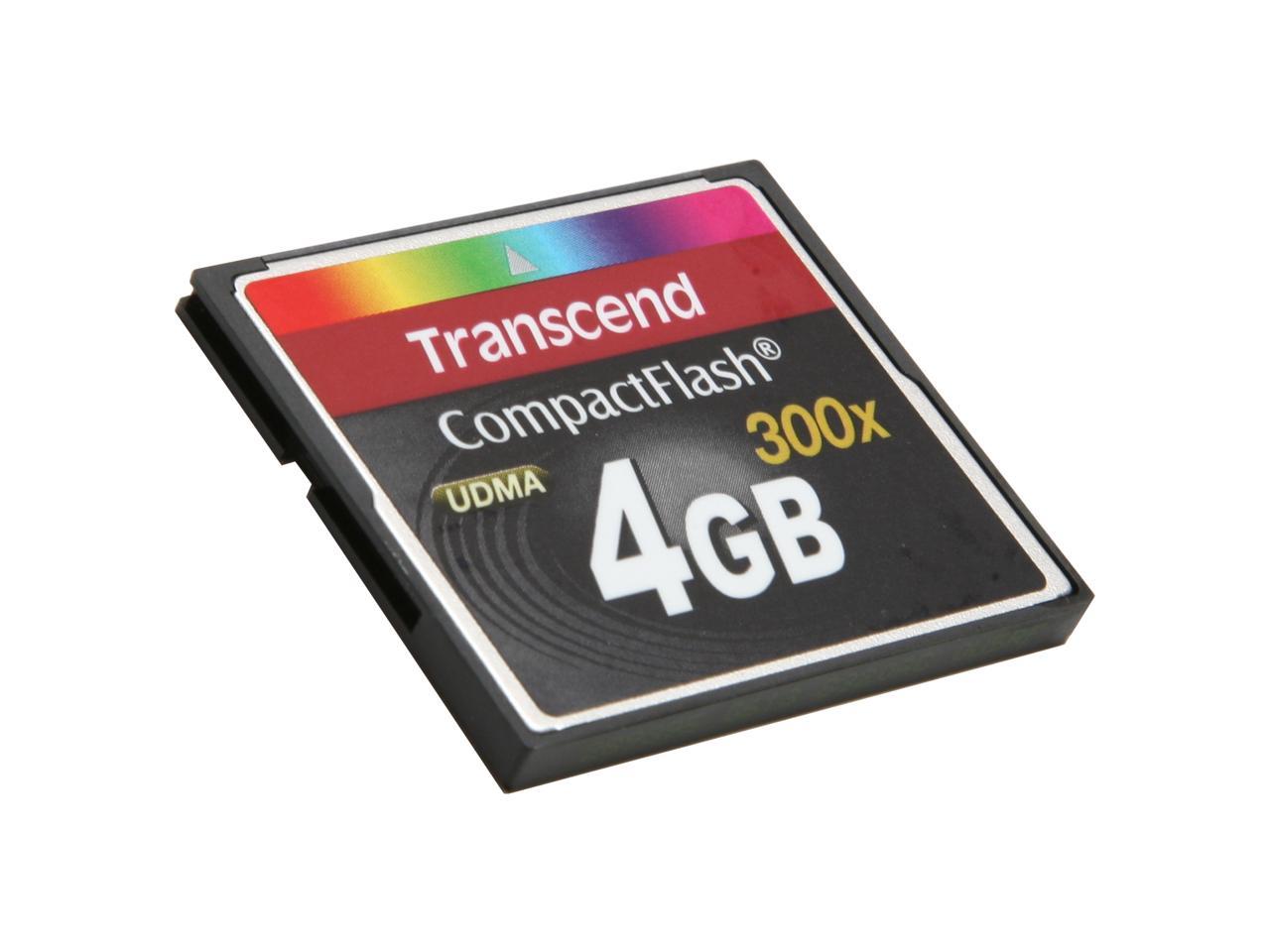Transcend 4GB Compact Flash (CF) Flash Card Model TS4GCF300