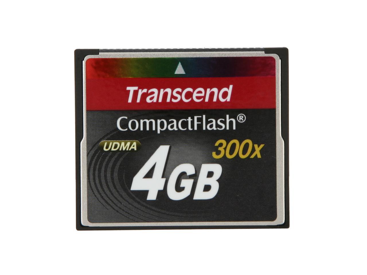 Transcend 4GB Compact Flash (CF) Flash Card Model TS4GCF300