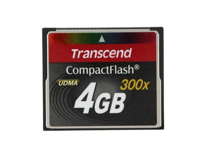 Transcend 4GB Compact Flash (CF) Flash Card Model TS4GCF300