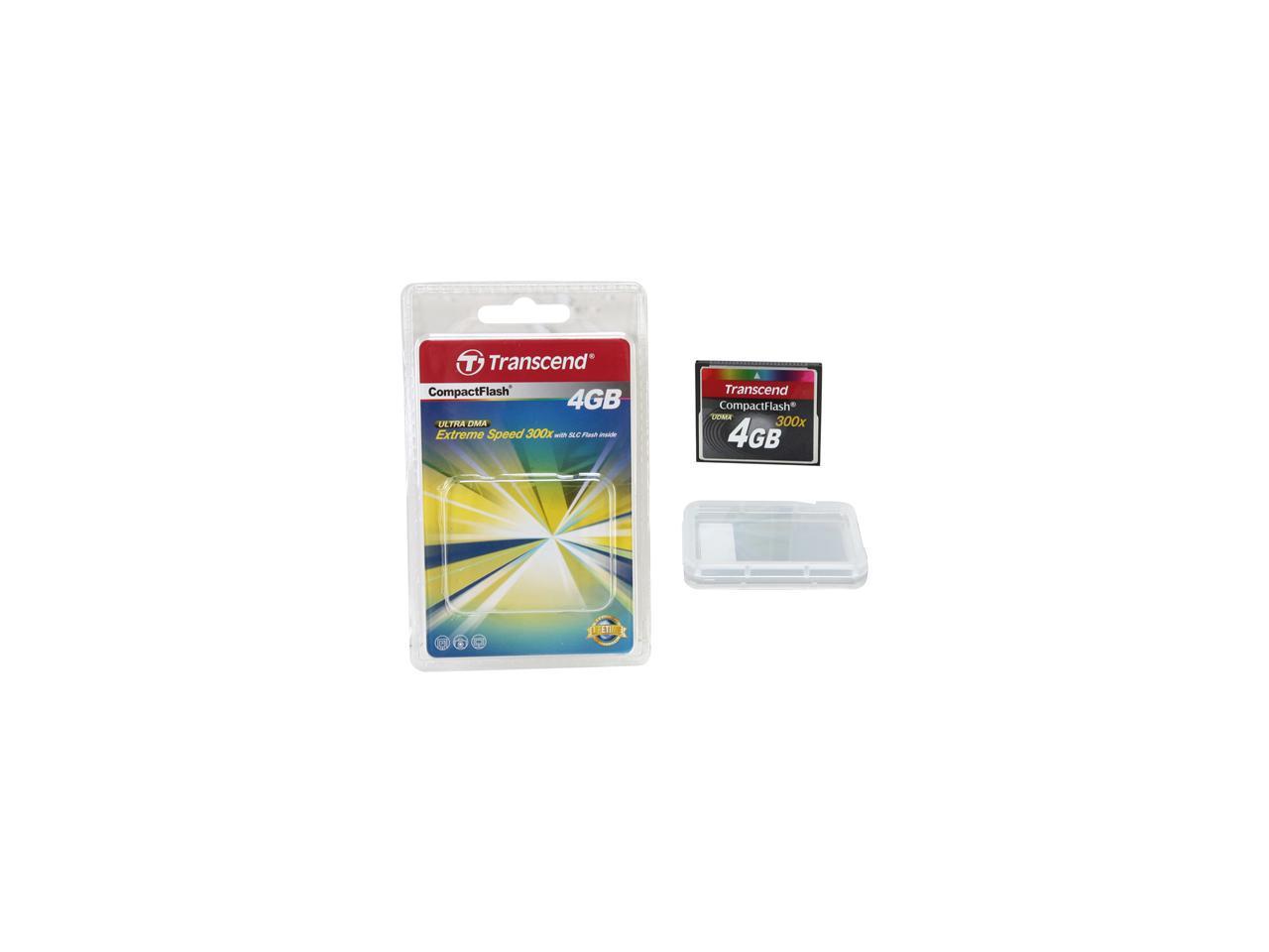 Transcend 4GB Compact Flash (CF) Flash Card Model TS4GCF300