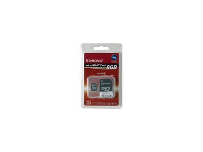 Transcend 8GB microSDHC Flash Card Model TS8GUSDHC4