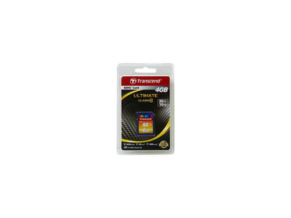 Transcend 4GB Secure Digital High-Capacity (SDHC) Flash Card Model TS4GSDHC10