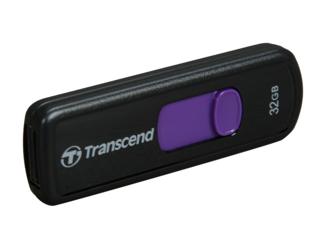 Transcend JetFlash 500 32GB USB 2.0 Flash Drive (Purple) Model TS32GJF500