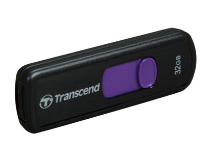 Transcend JetFlash 500 32GB USB 2.0 Flash Drive (Purple) Model TS32GJF500