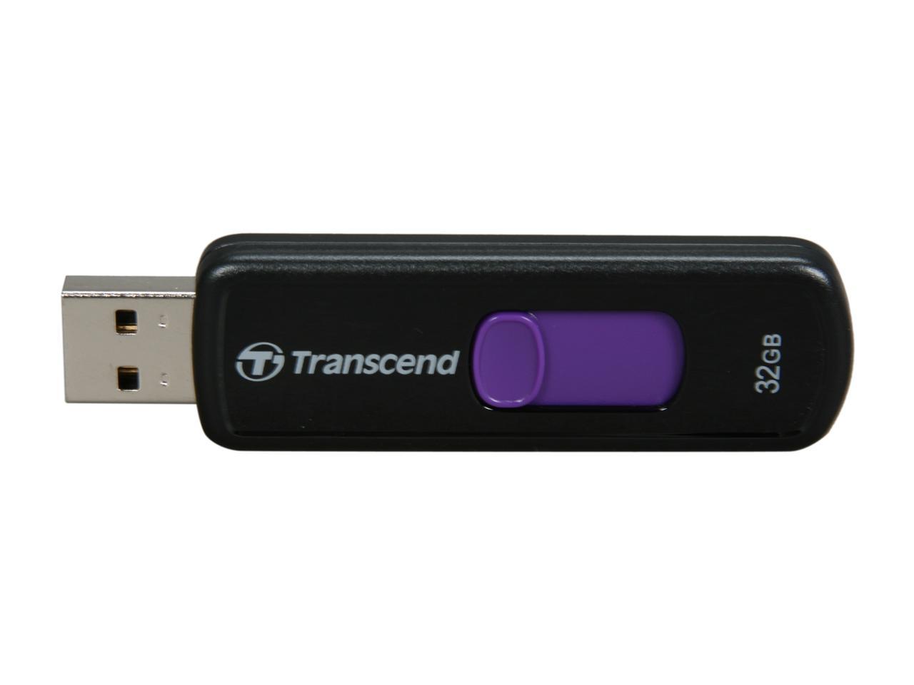 Transcend JetFlash 500 32GB USB 2.0 Flash Drive (Purple) Model TS32GJF500