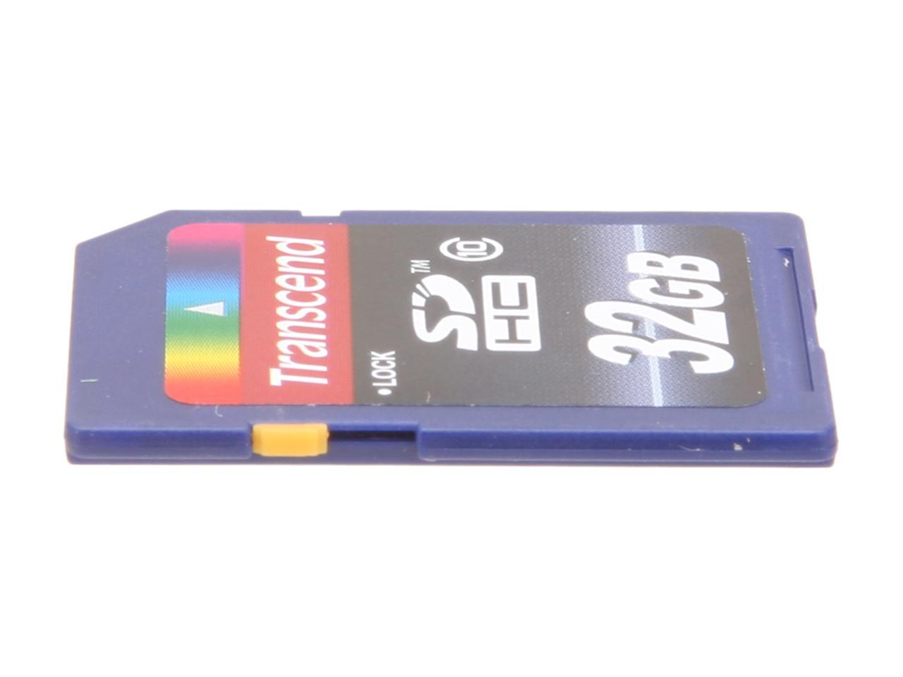 Transcend 32GB Secure Digital High-Capacity (SDHC) Flash Card Model TS32GSDHC10