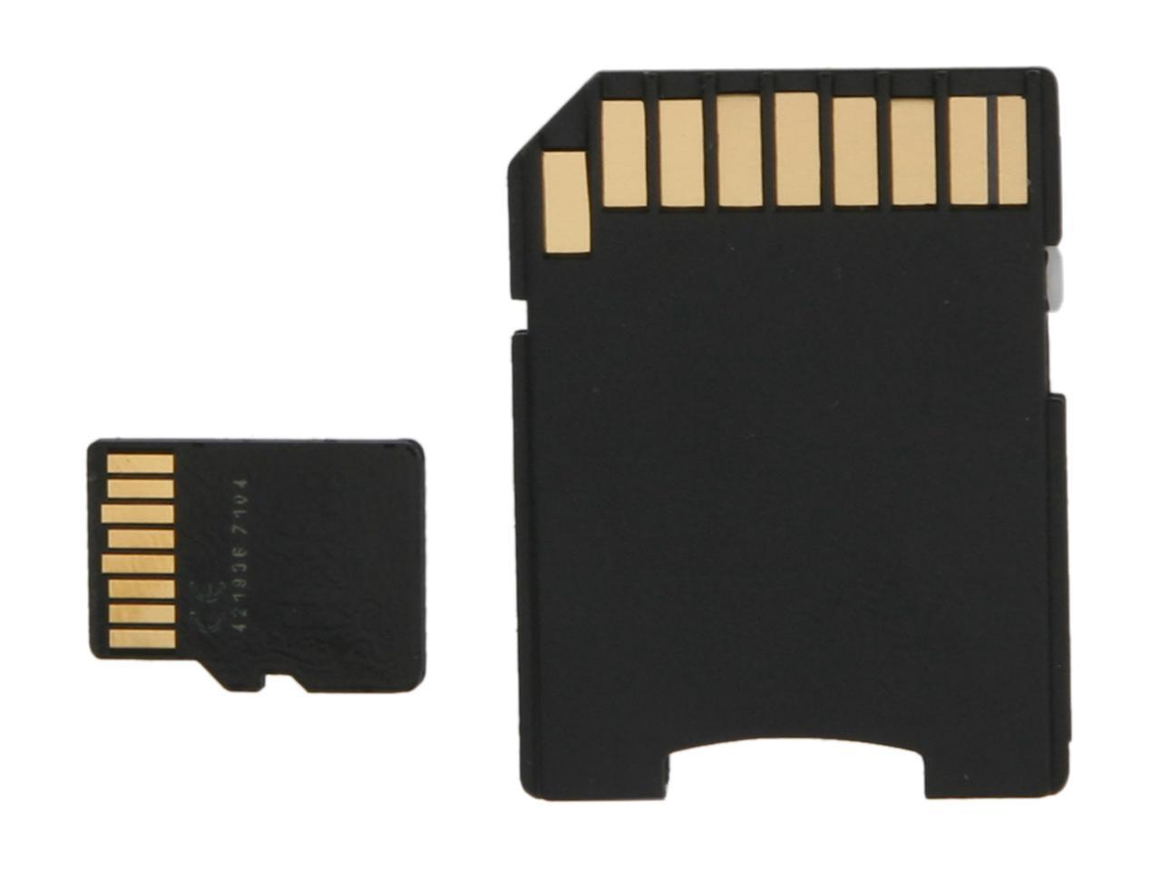 Transcend 4GB microSDHC Flash Card with Adapter Model TS4GUSDHC4