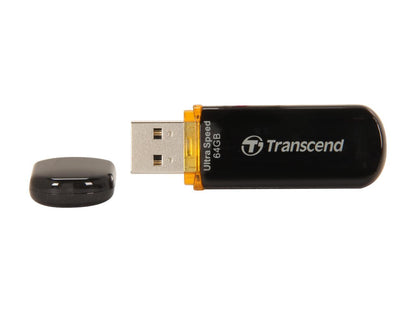 Transcend JetFlash 600 64GB USB 2.0 Flash Drive Model TS64GJF600
