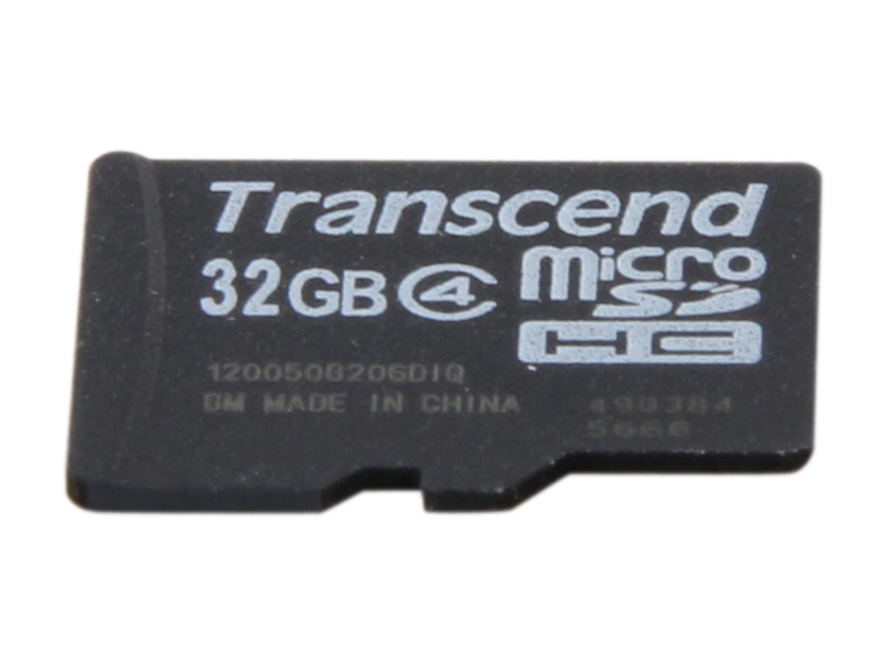 Transcend 32GB microSDHC Flash Card Model TS32GUSDC4
