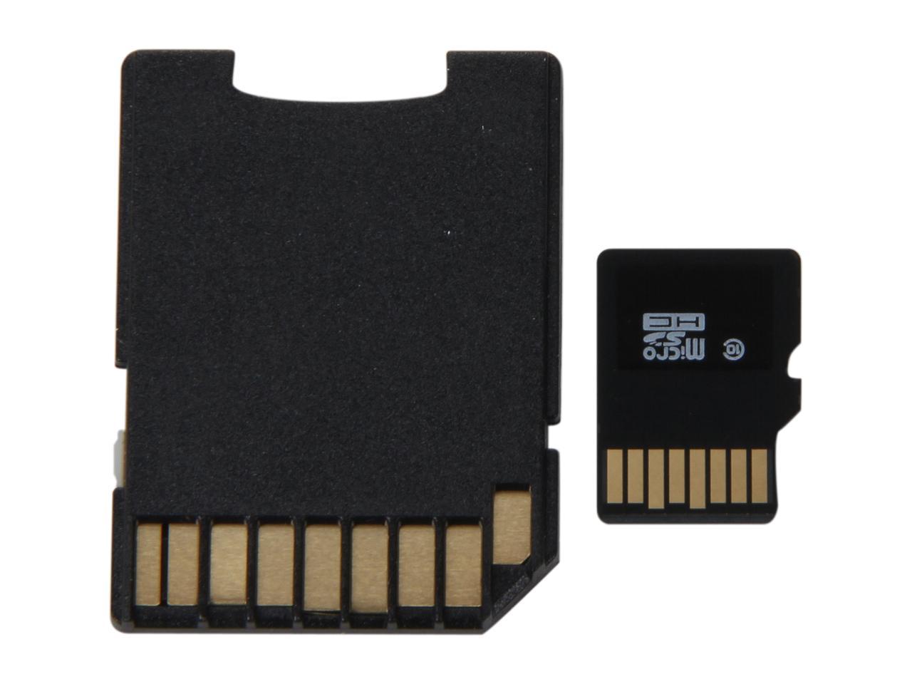 Transcend 32GB microSDHC Flash Card with Adapter Model TS32GUSDHC10