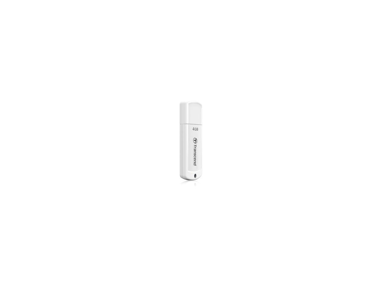 Transcend JetFlash 370 4 GB USB 2.0 Flash Drive - White