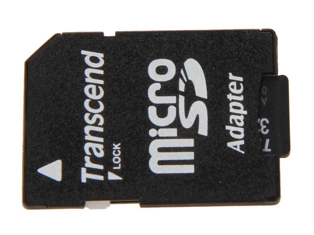 Transcend 32GB microSDHC Flash Card with Adapter Model TS32GUSDU1