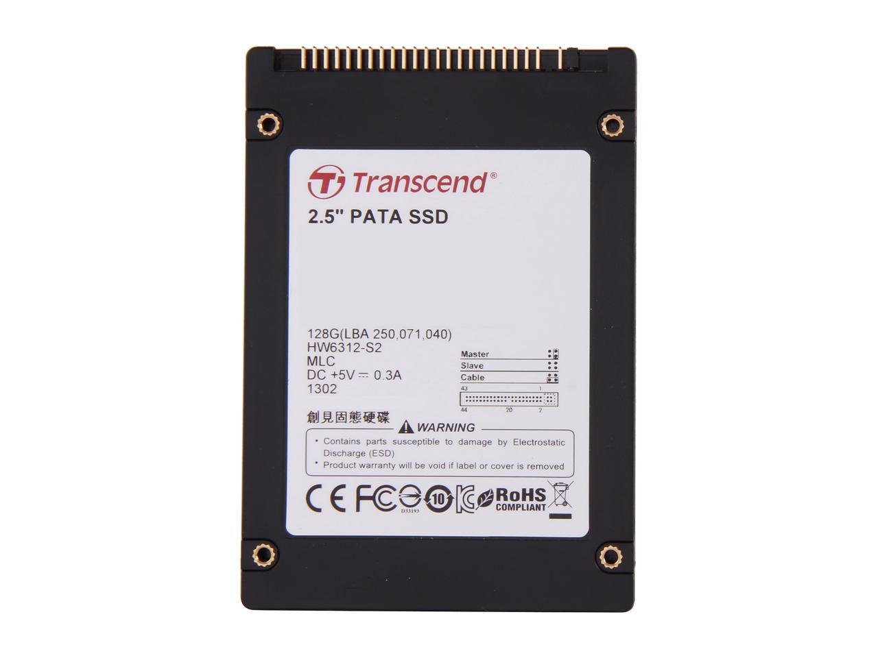 Transcend 2.5" 128GB PATA MLC Internal Solid State Drive (SSD) TS128GPSD330