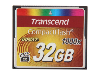 Transcend Ultimate 32GB Compact Flash (CF) Flash Card Model TS32GCF1000