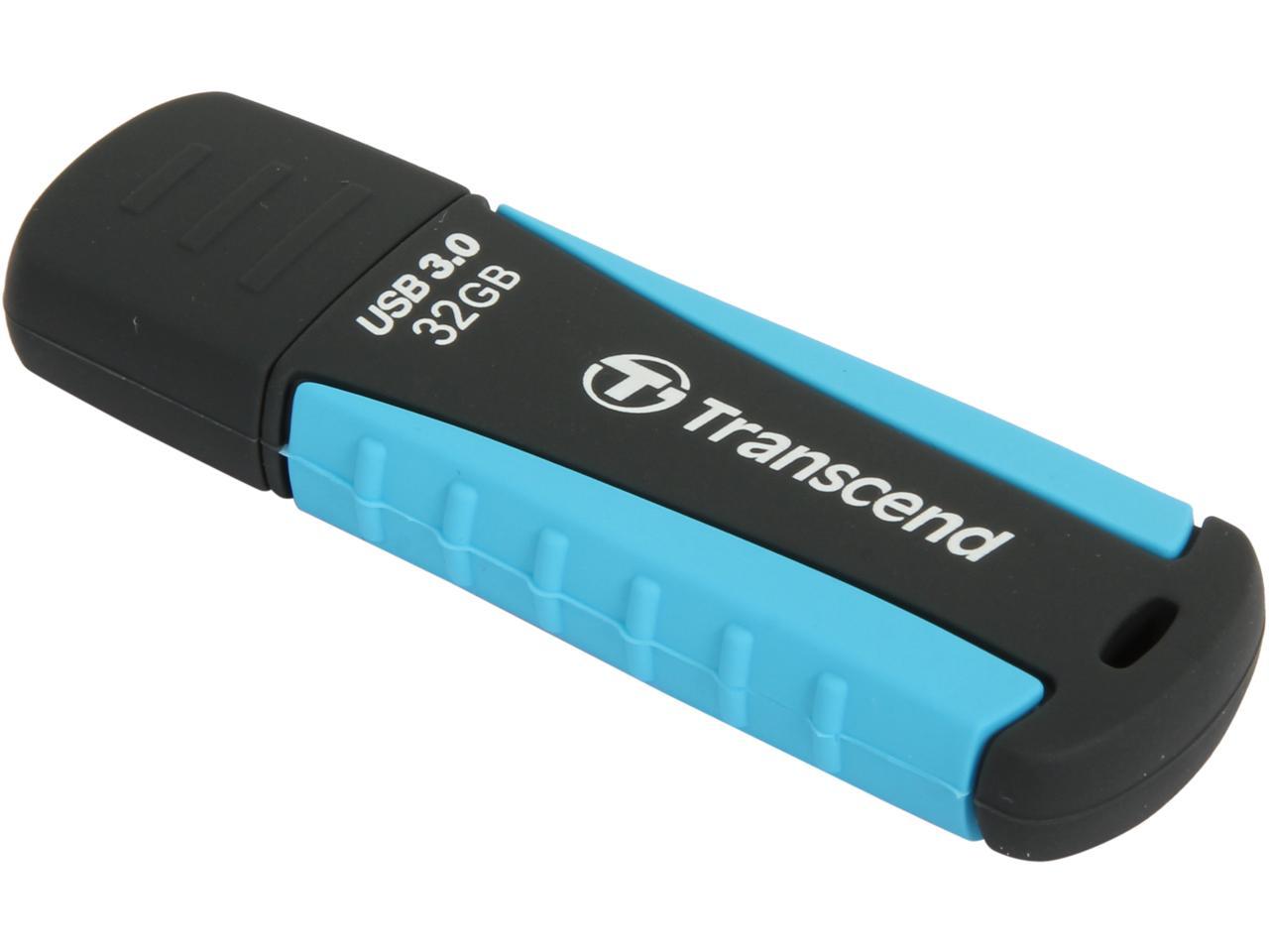 Transcend JetFlash 810 32 GB USB 3.0 Flash Drive - Black, Blue, Green