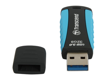 Transcend JetFlash 810 32 GB USB 3.0 Flash Drive - Black, Blue, Green