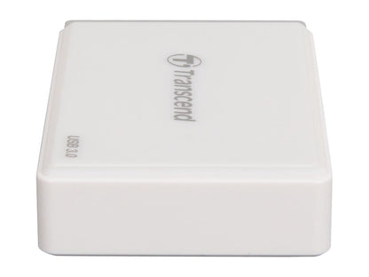 Transcend TS-RDF8K USB 3.0 Support SDHC/SDXC/UDMA6/UDMA7 CF and MSXC, with CF, SD, and Micro Slot Flash Card Reader - White