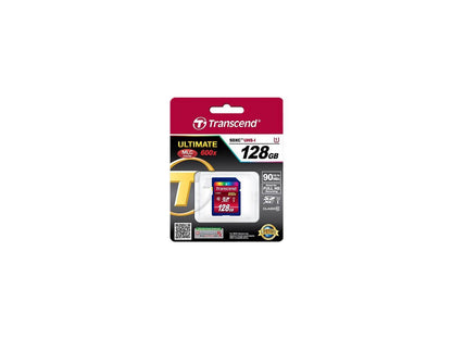 Transcend 128GB Secure Digital Extended Capacity (SDXC) Class 10 UHS-I 600x (Ultimate) Model TS128GSDXC10U1