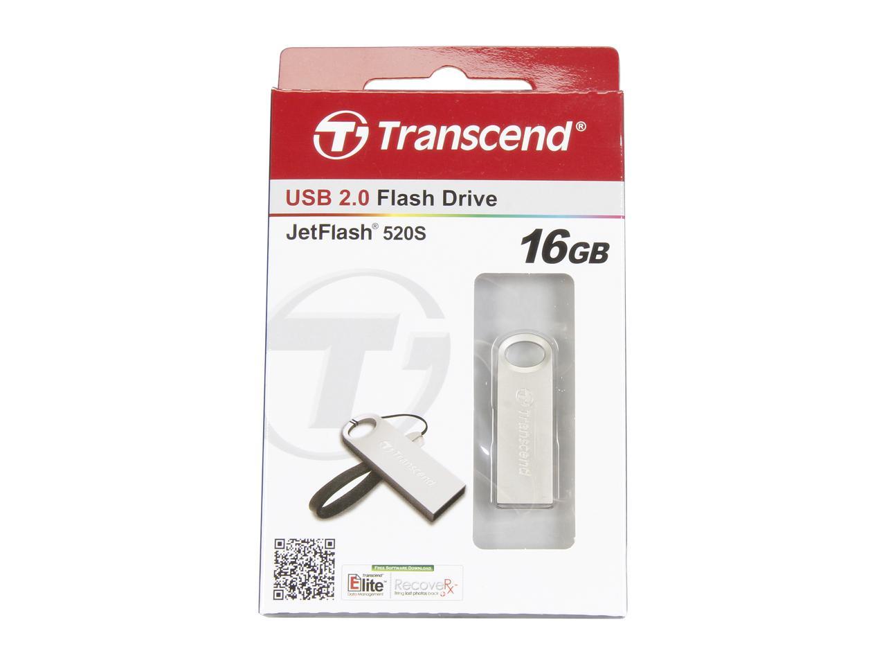 Transcend JetFlash 520 16GB USB 2.0 Flash Drive Model TS16GJF520S