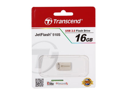 Transcend JetFlash 510 16GB USB 2.0 Flash Drive Model TS16GJF510S