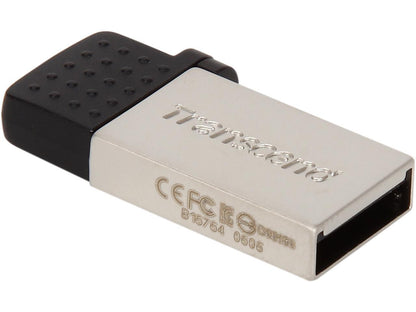 Transcend JetFlash 380 8GB USB 2.0 OTG Flash Drive Model TS8GJF380S